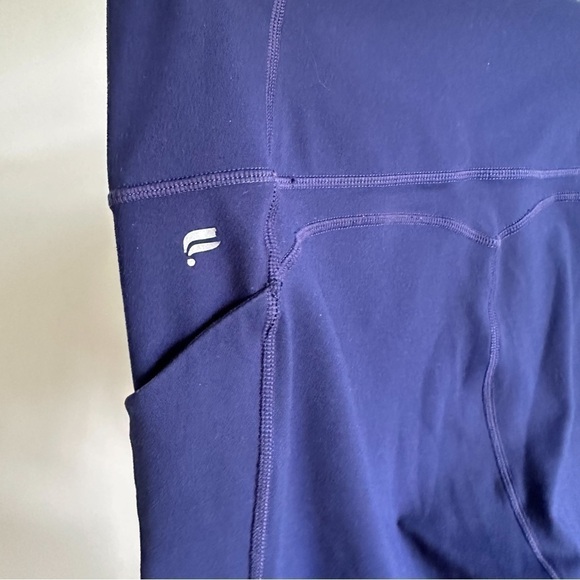 Fabletics Pureluxe Blue Activewear Yoga Leggings sz Medium - Picture 7 of 8